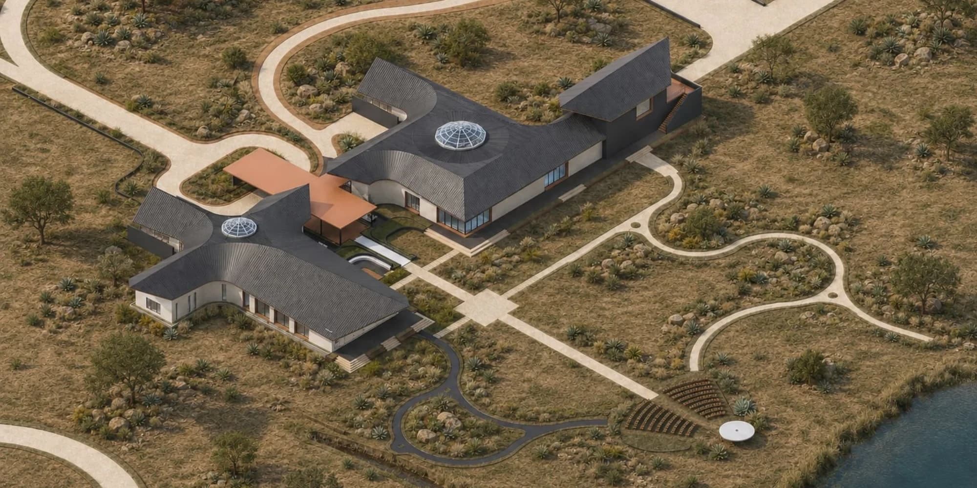 Aerial view of 1020 Ranch