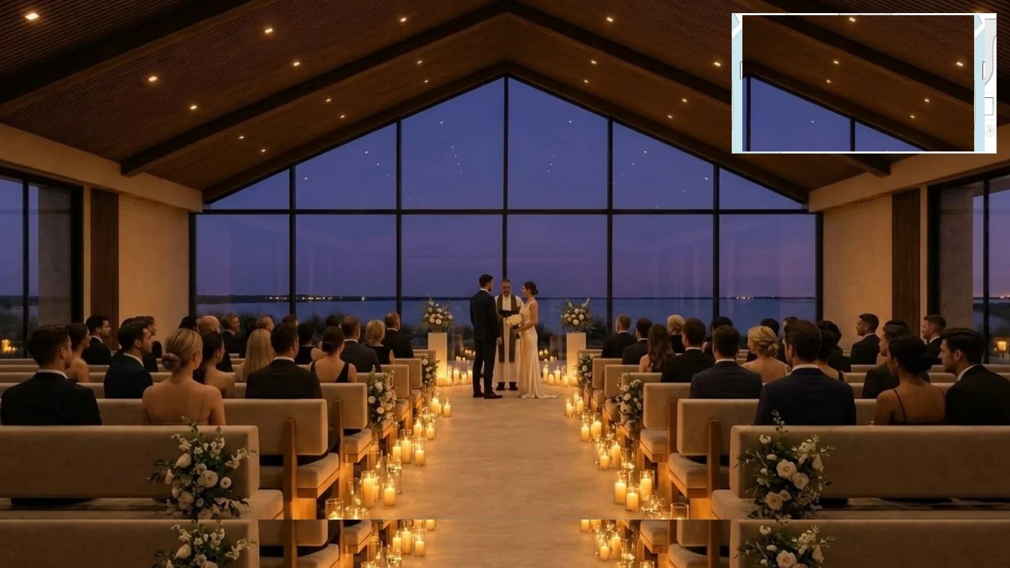 The Chapel at 1020 Ranch...evening ceremony