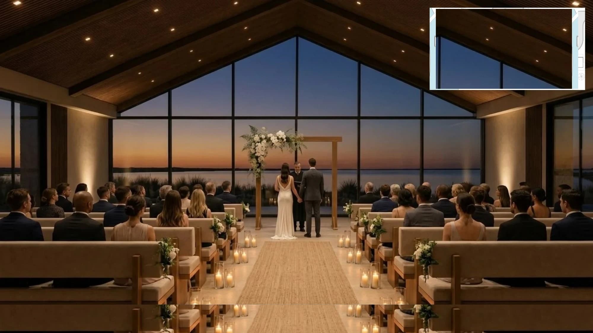 Chapel at sunset