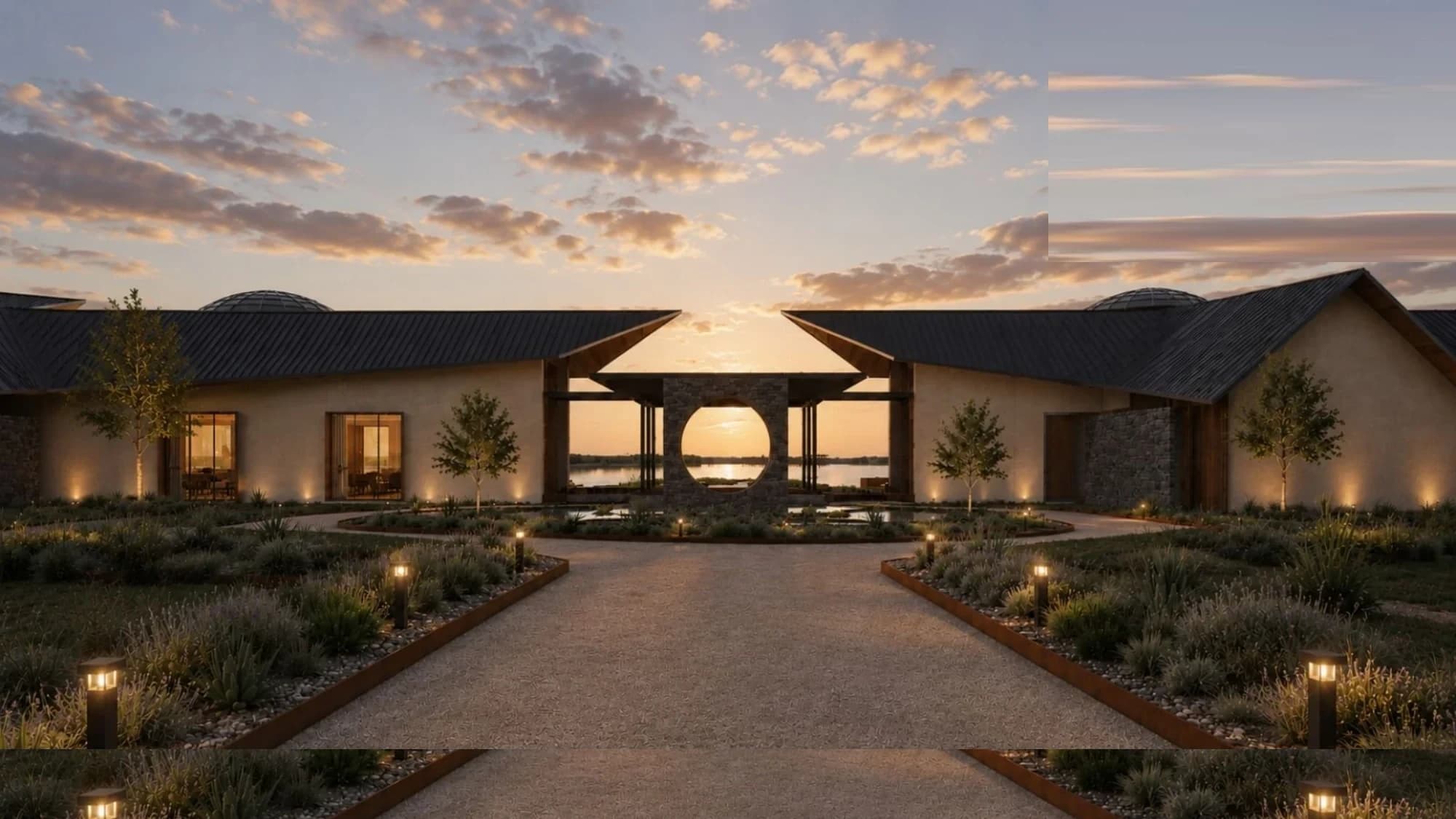 1020 Ranch at sunset
