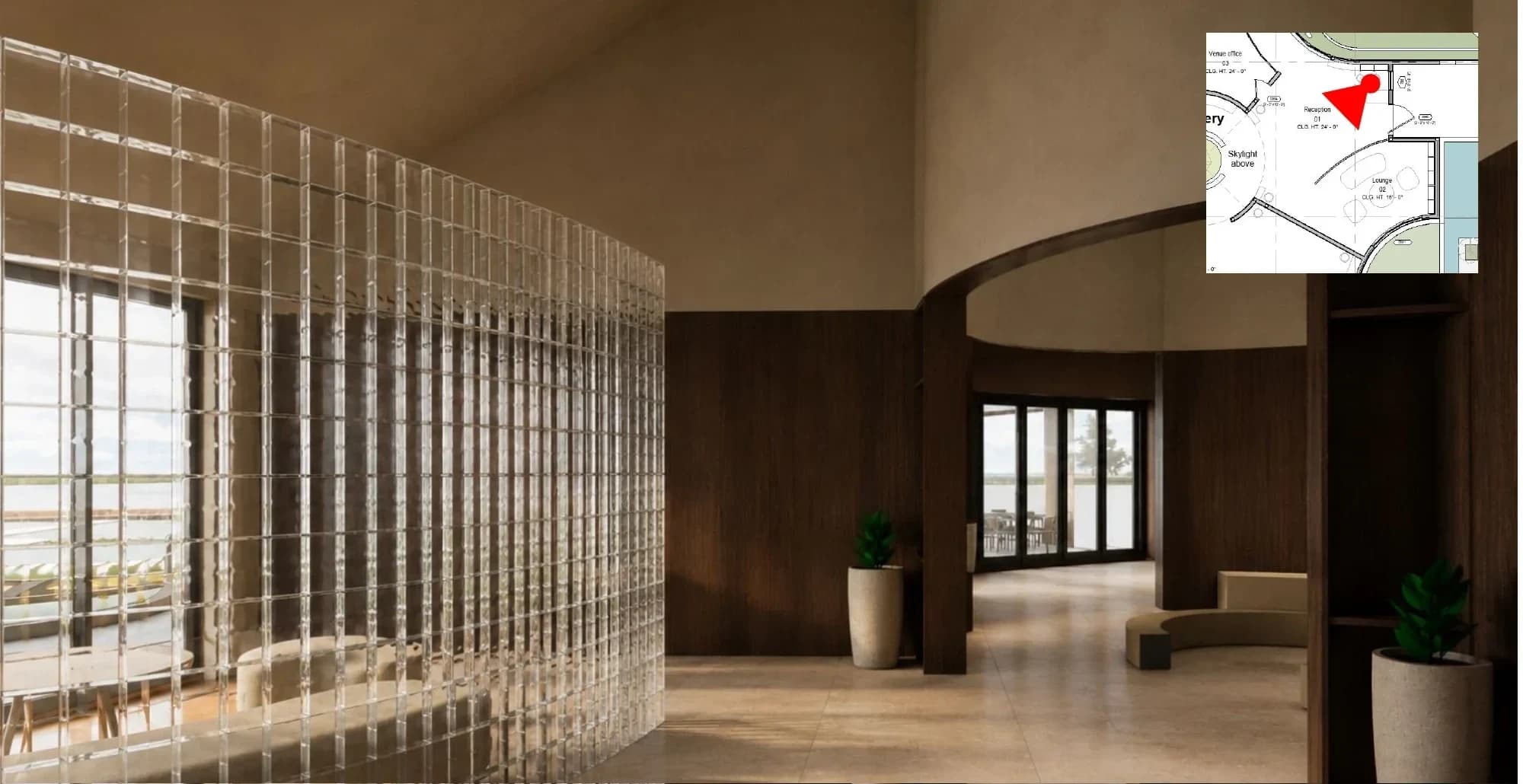 Gallery hallway