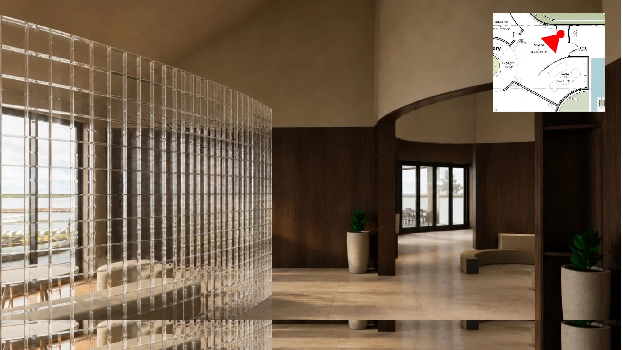 Gallery hallway